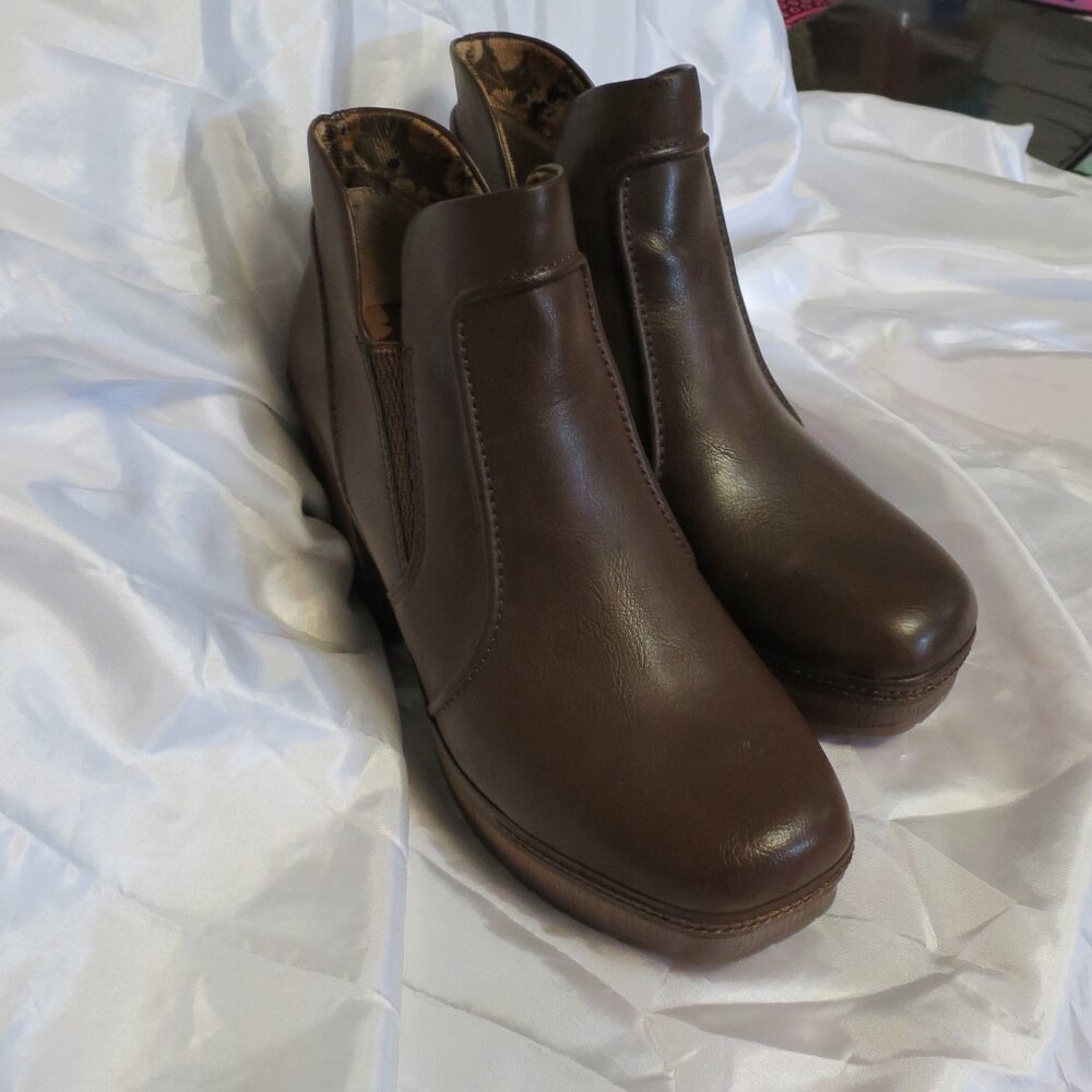 Korks platform shoes brown